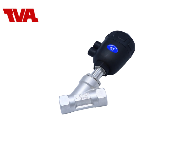 Y型塑胶头角座阀