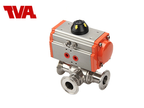 气动三通球阀