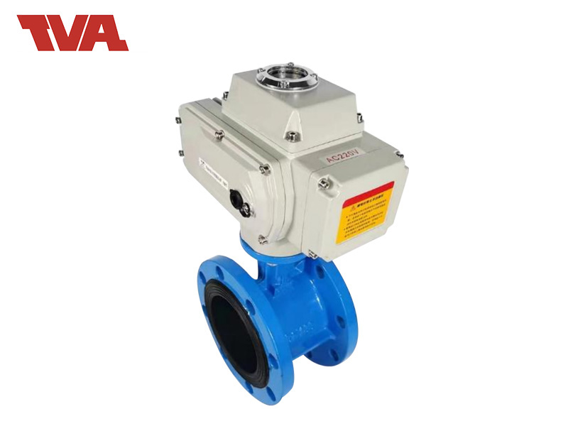 法兰电动对夹蝶阀